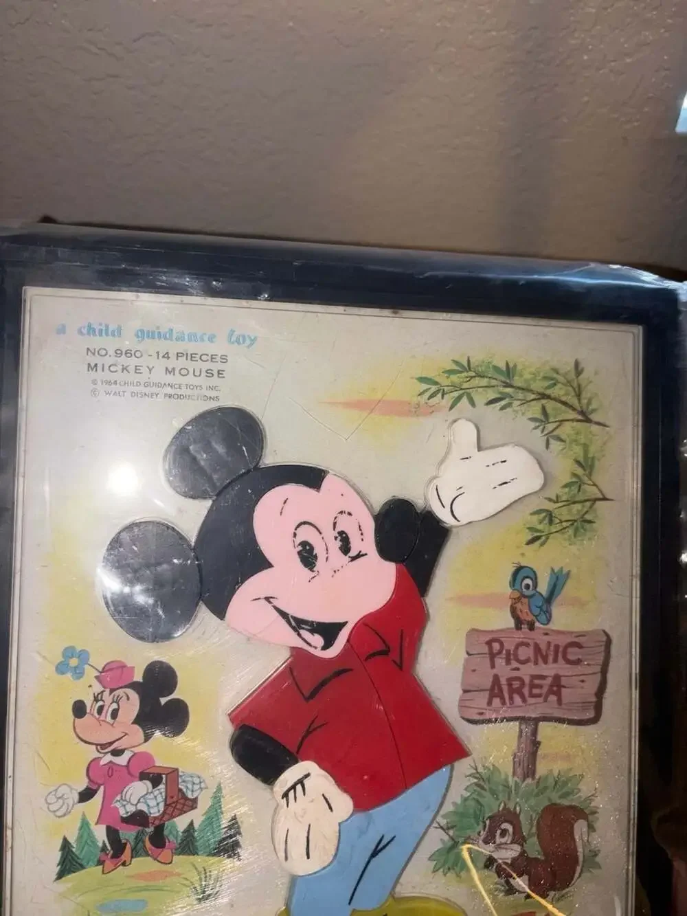 Vintage 1964 Child Guidance Toy Walt Disney Productions Mickey Mouse 14-Piece In